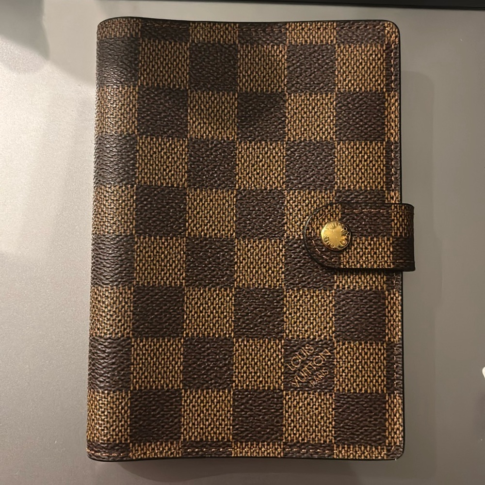 Louis Vuitton Damier Ebene Small Ring Agenda Cover